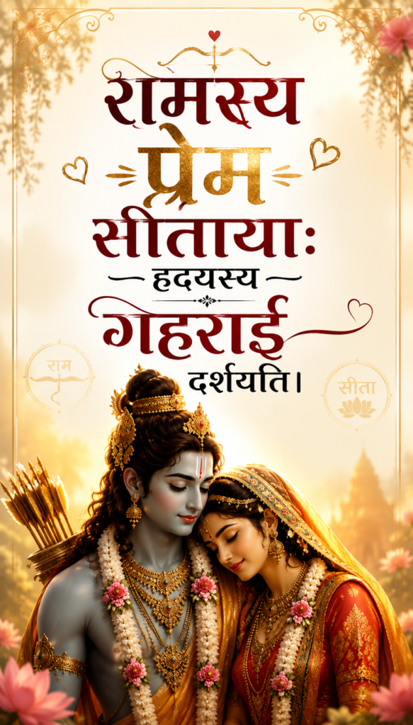 Ram Sita Quotes in Sanskrit