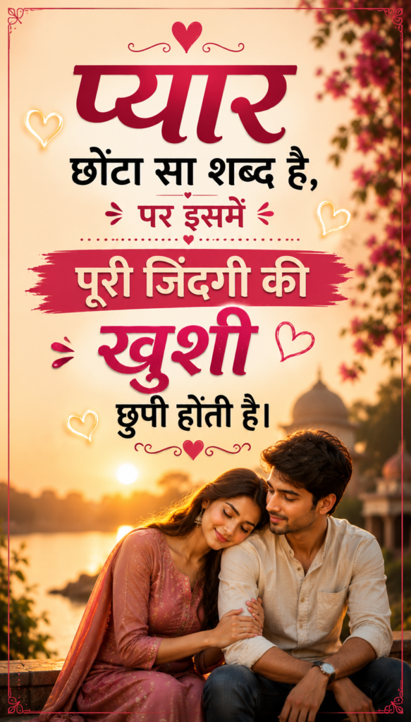 Short Inspirational Love Quotes in Hindi