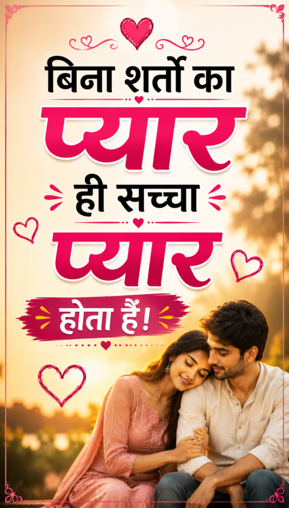 Unconditional Love Quotes in Hindi
