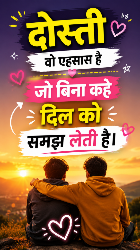 Short Friendship Quotes in Hindi
