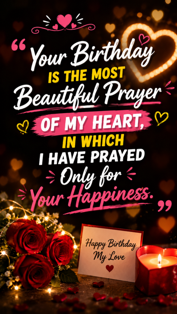 Heart Touching Birthday Quotes for Love in Hindi