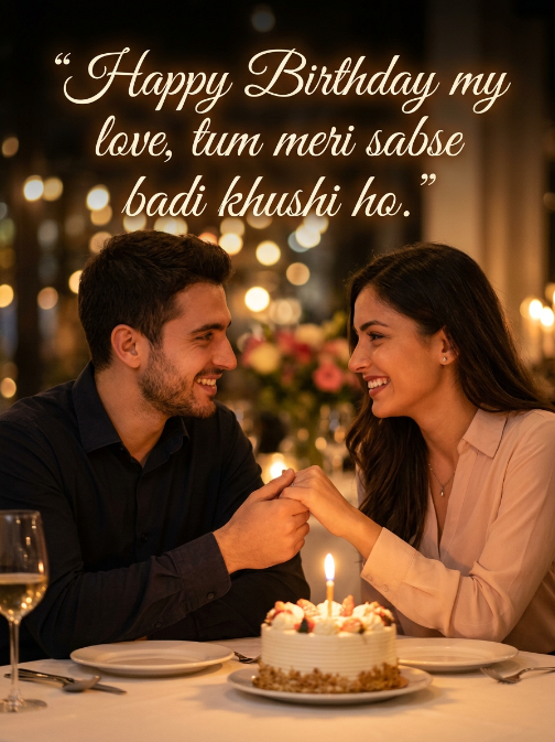 My Love Birthday Wishes in Hindi English