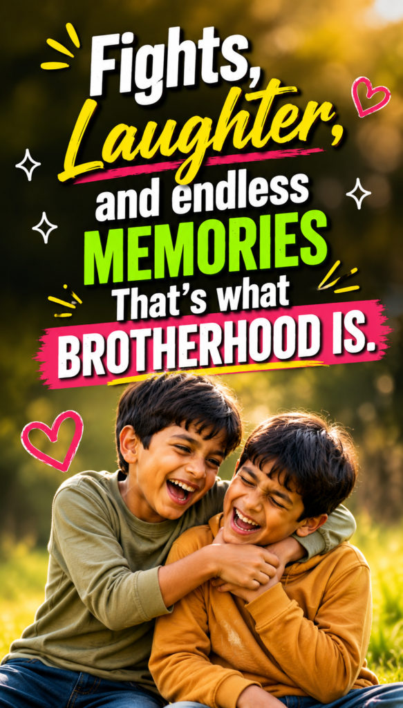 Brother Love Quotes in Hindi Funny
