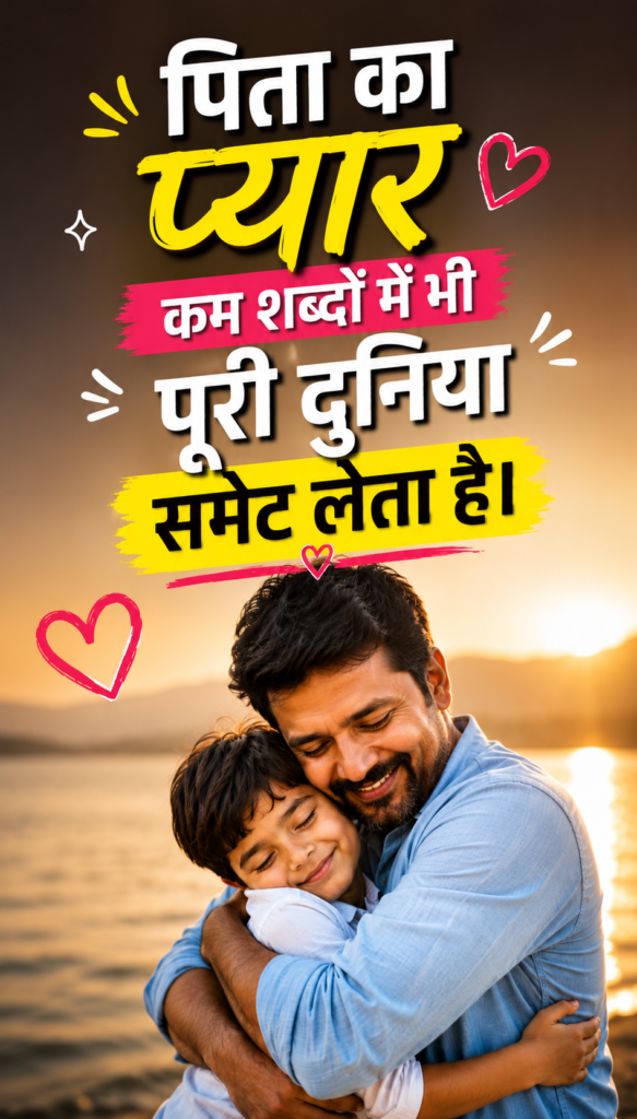 Father Love Quotes in Hindi Short